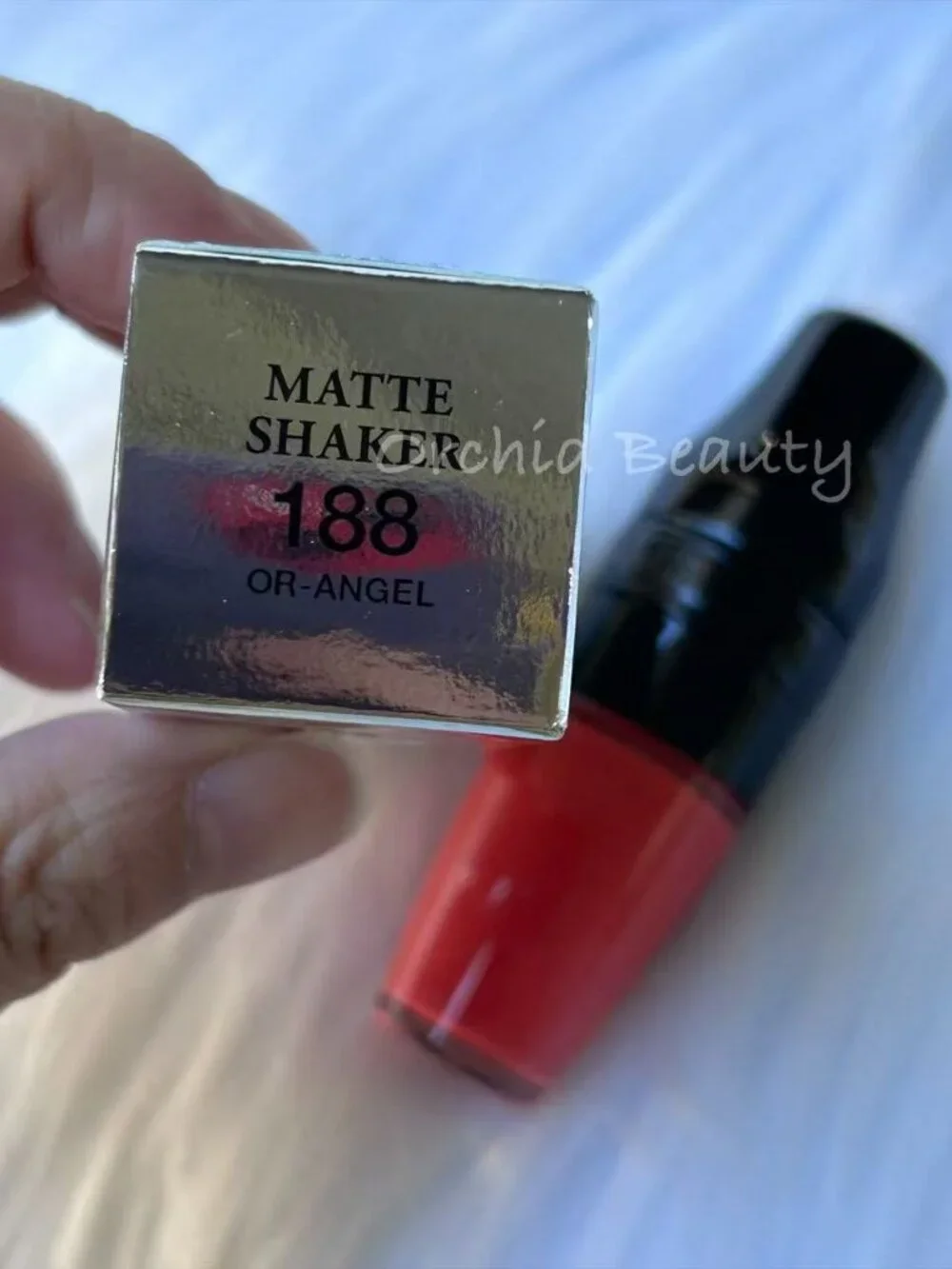 New Lancome Matte Shaker Liquid Lipstick~188 OR-ANGE~Full size 6.2 ml~Rare